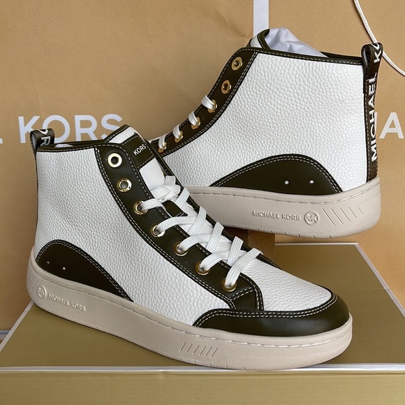 MICHAEL KORS SHEA MID HIGH TOP
FAUX LEATHER
49F3SHFESL
OLIVE
New - Picture 7 of 16